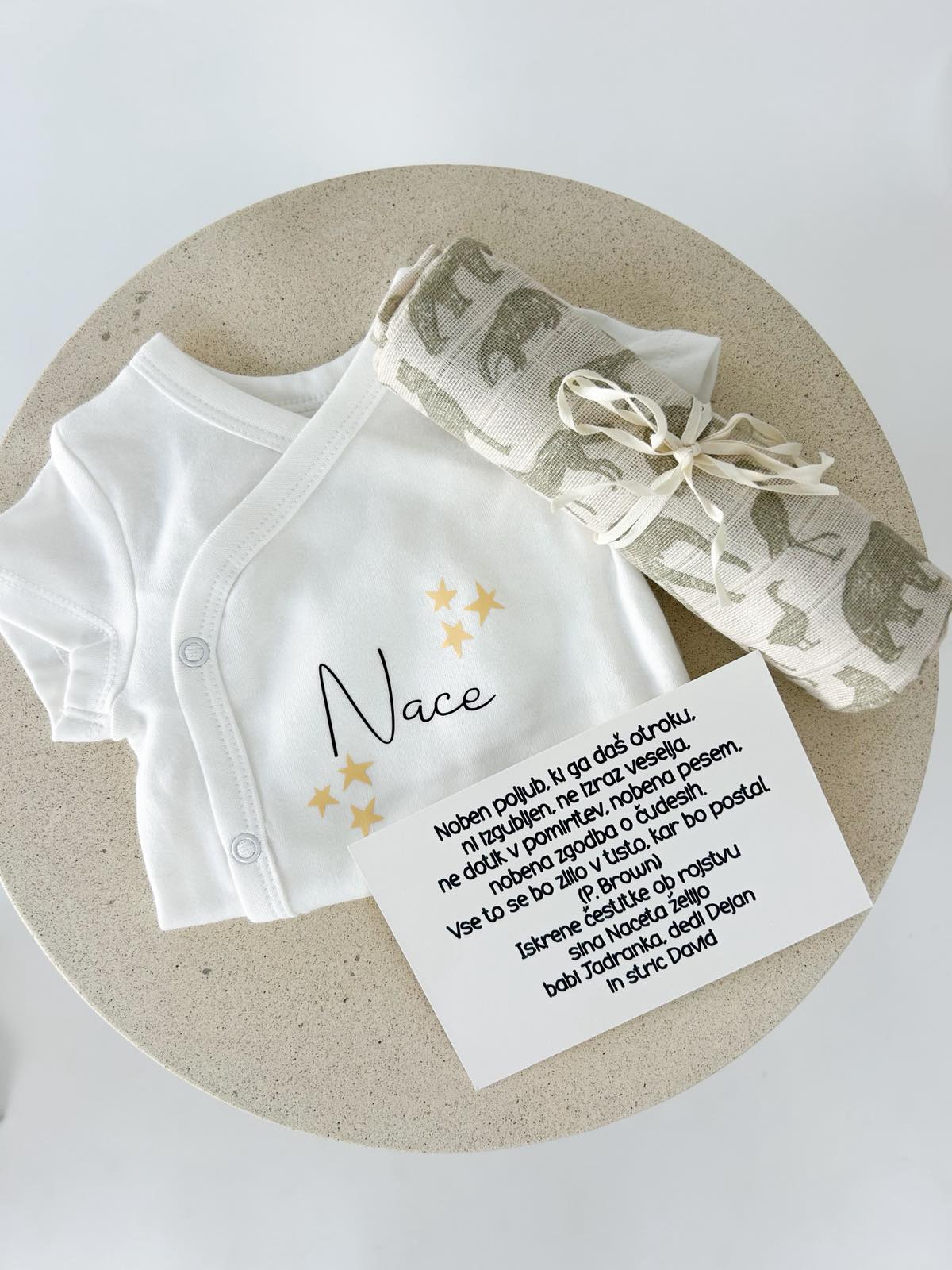 Darilni set MINI 4 delni bež