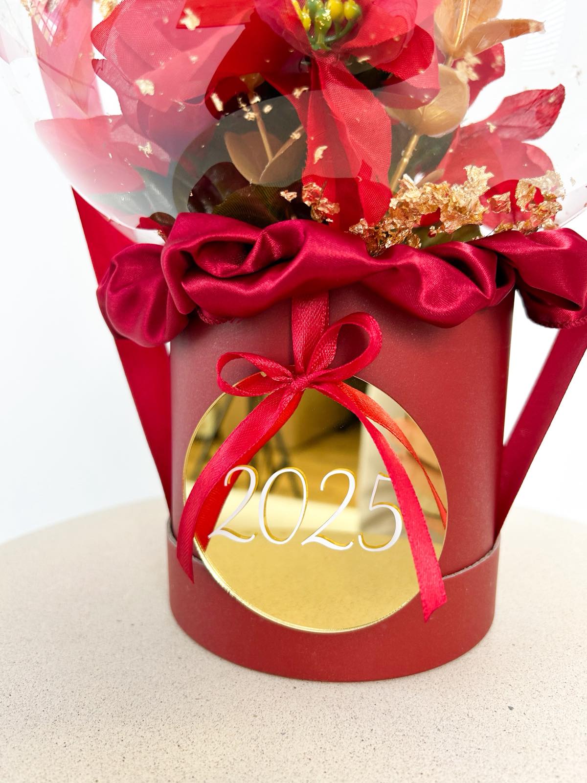 Božični balon rdeč