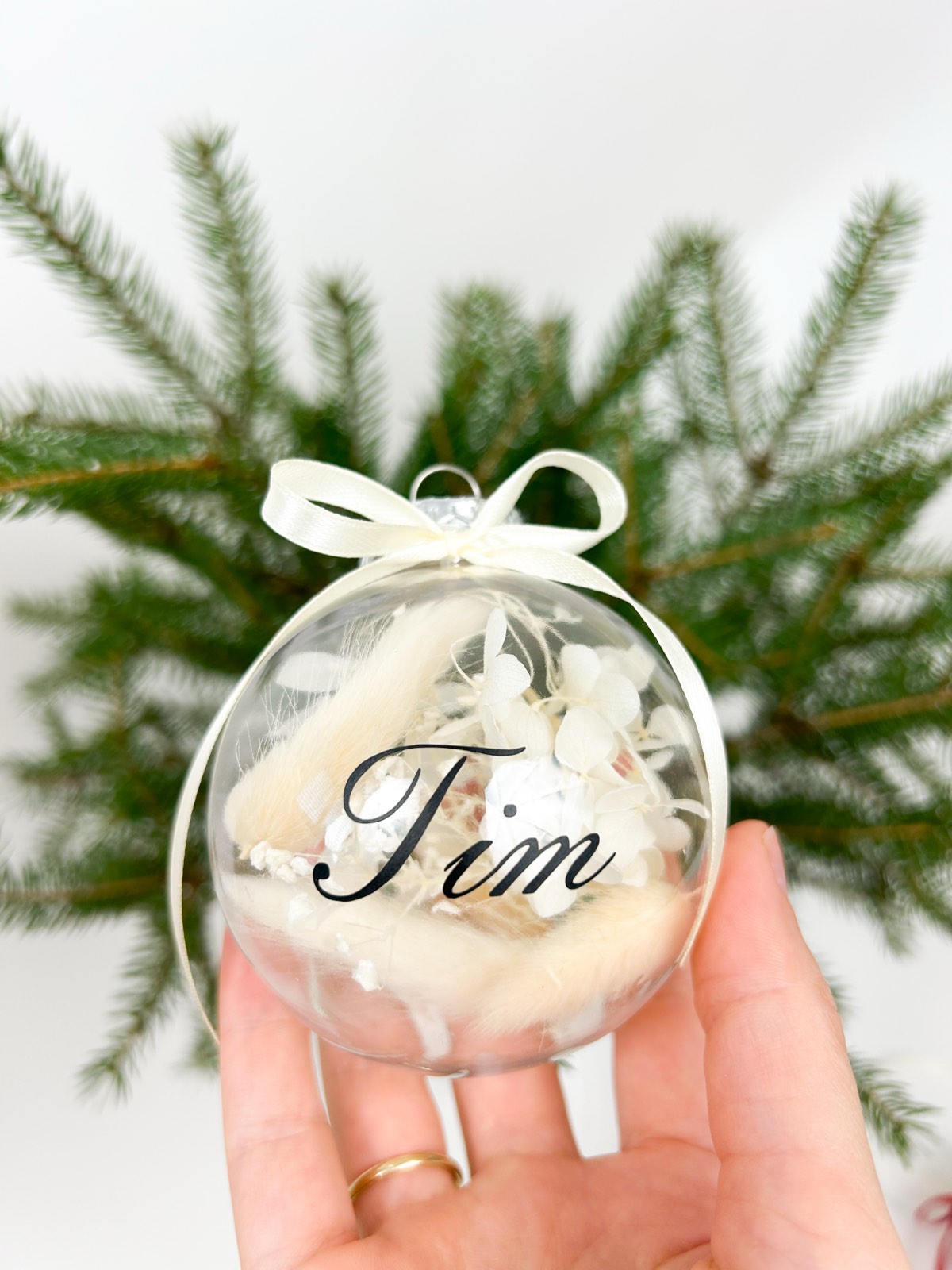 Božični okrasek bež