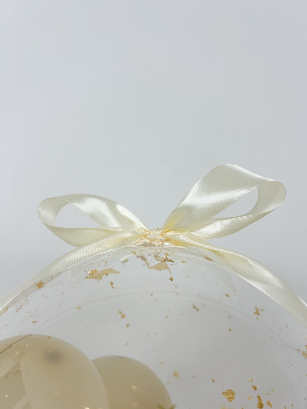 Poročni balon z mini baloni bež