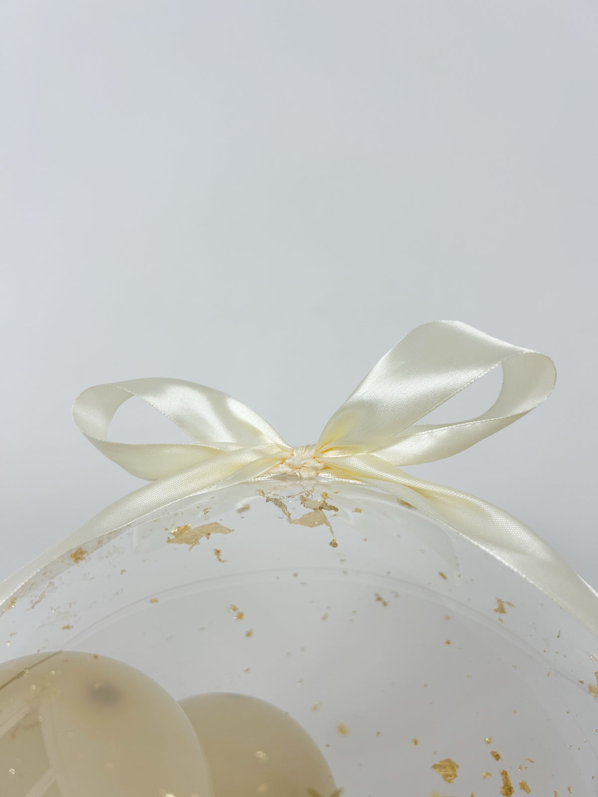 Poročni balon z mini baloni bež