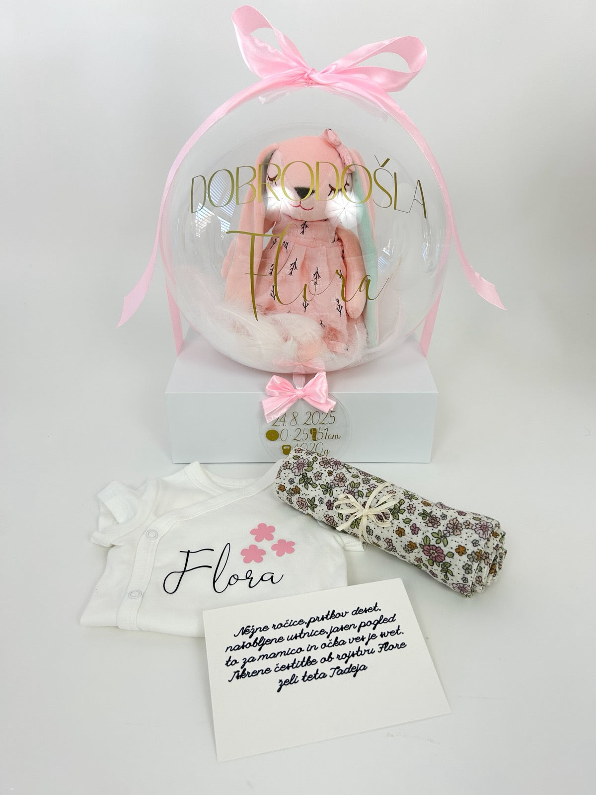 Darilni set MINI 4 delni roza