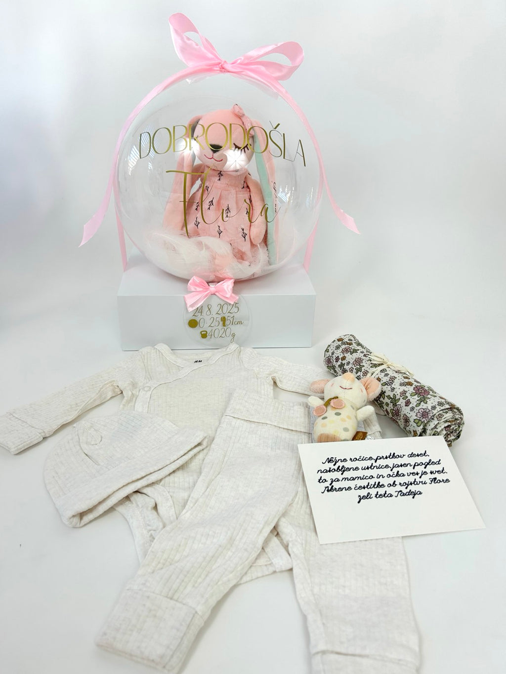 Darilni set MAXI 5 delni roza