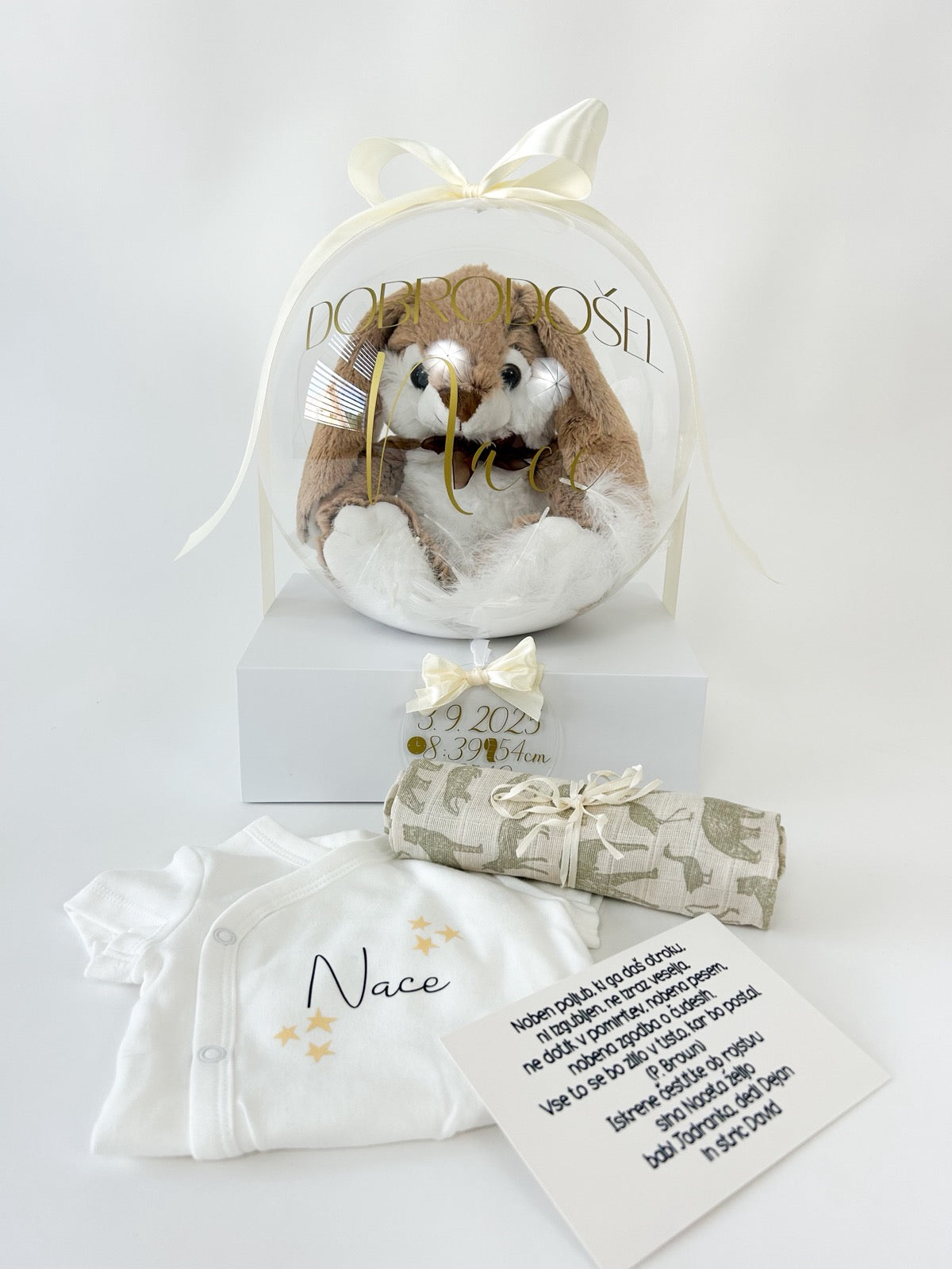 Darilni set MINI 4 delni bež