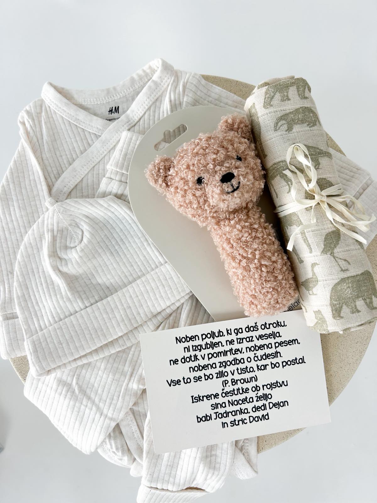 Darilni set MAXI 5 delni bež