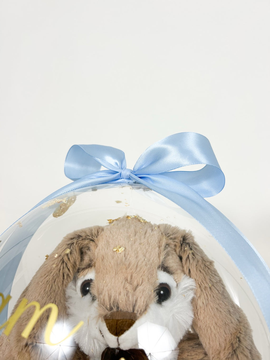 Rojstnodnevni balon z zajčkom moder