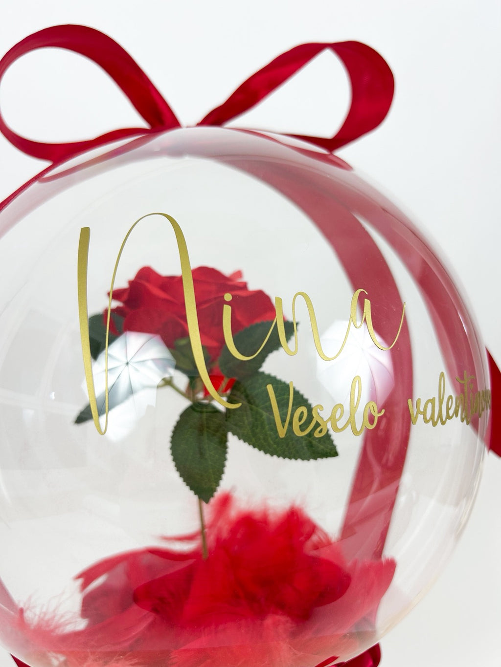 Valentinov balon z vrtnico