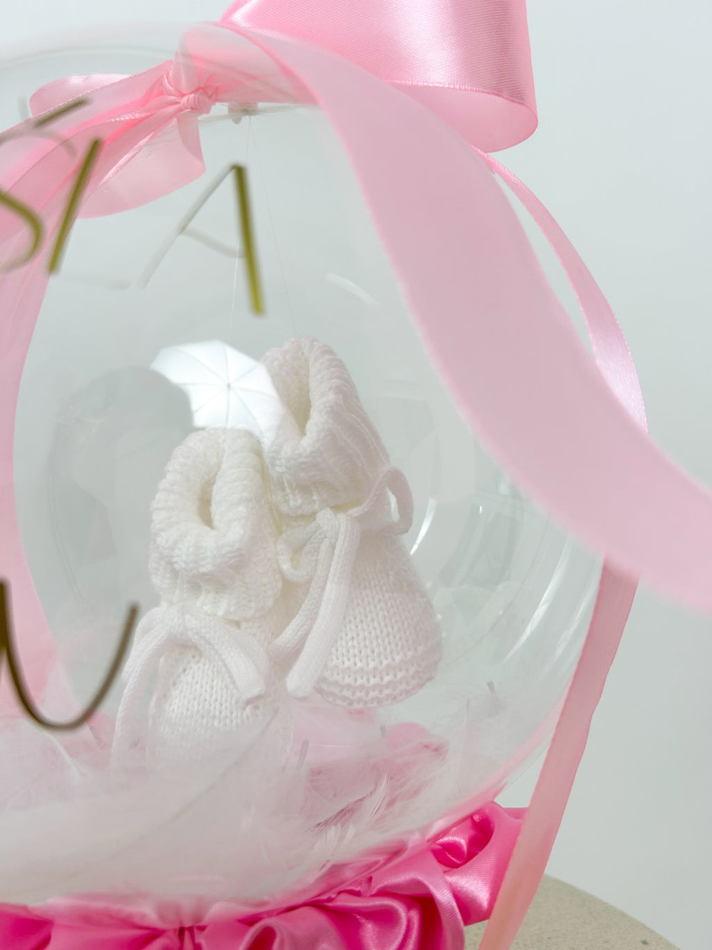 Mini balon s copatki roza