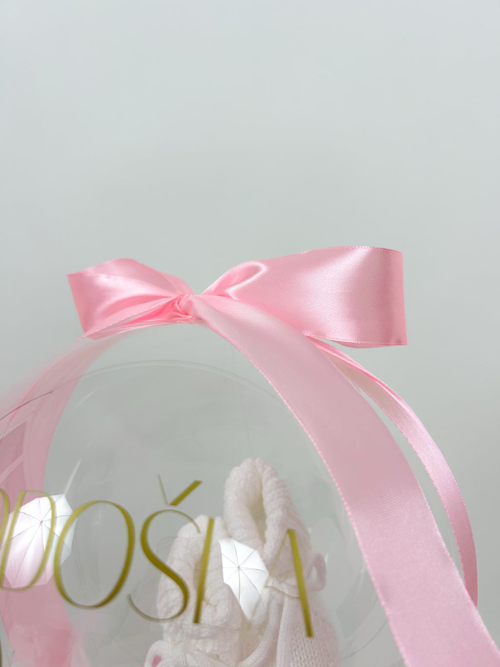 Mini balon s copatki roza