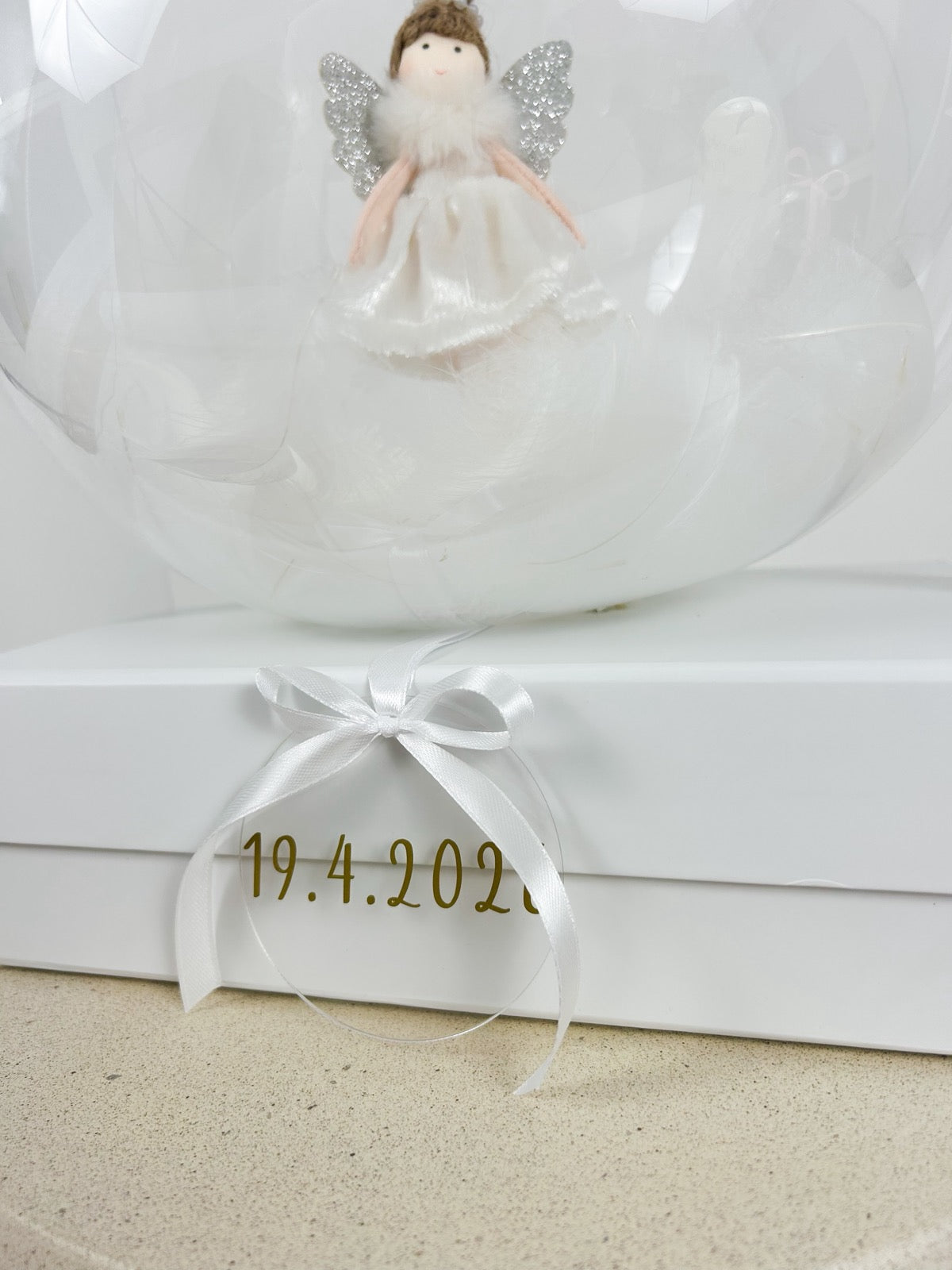 Krstni balon z angelčkom