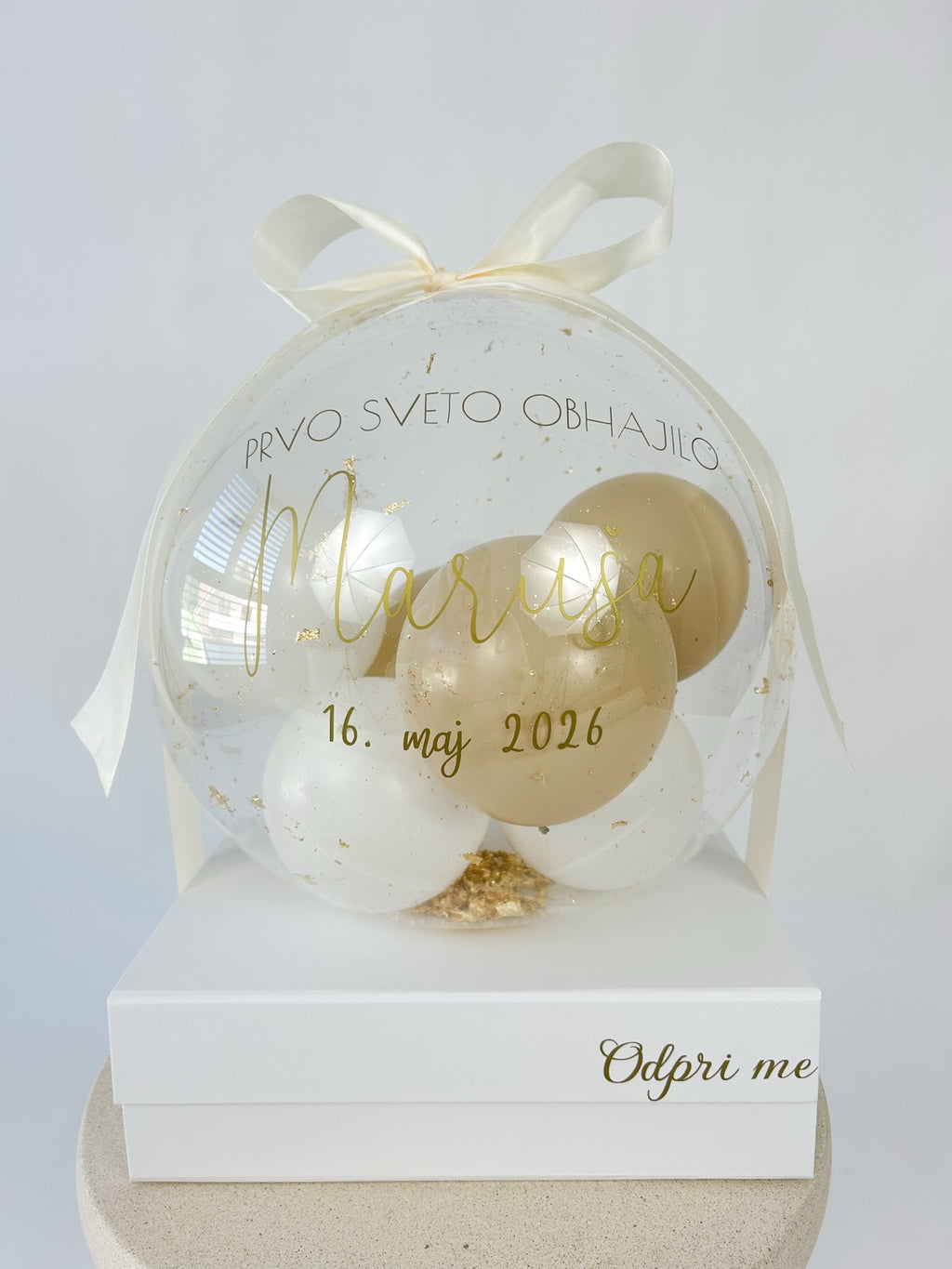 Balon z mini balon za birmo/obhajilo