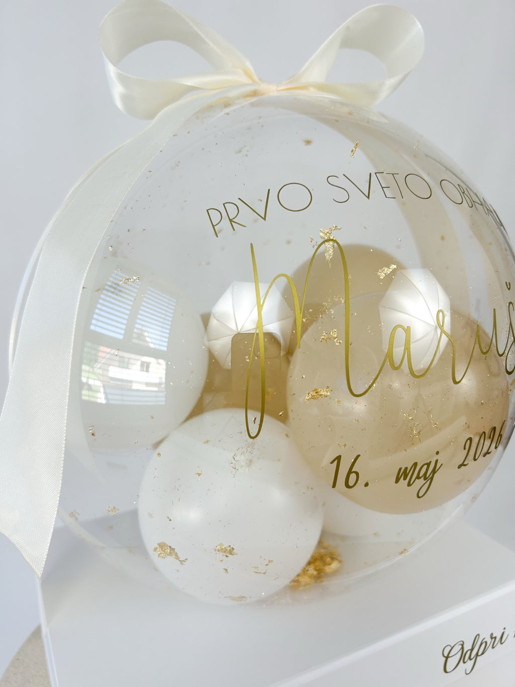 Balon z mini balon za birmo/obhajilo