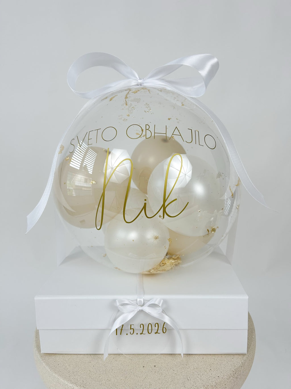 Balon z mini balon za birmo/obhajilo
